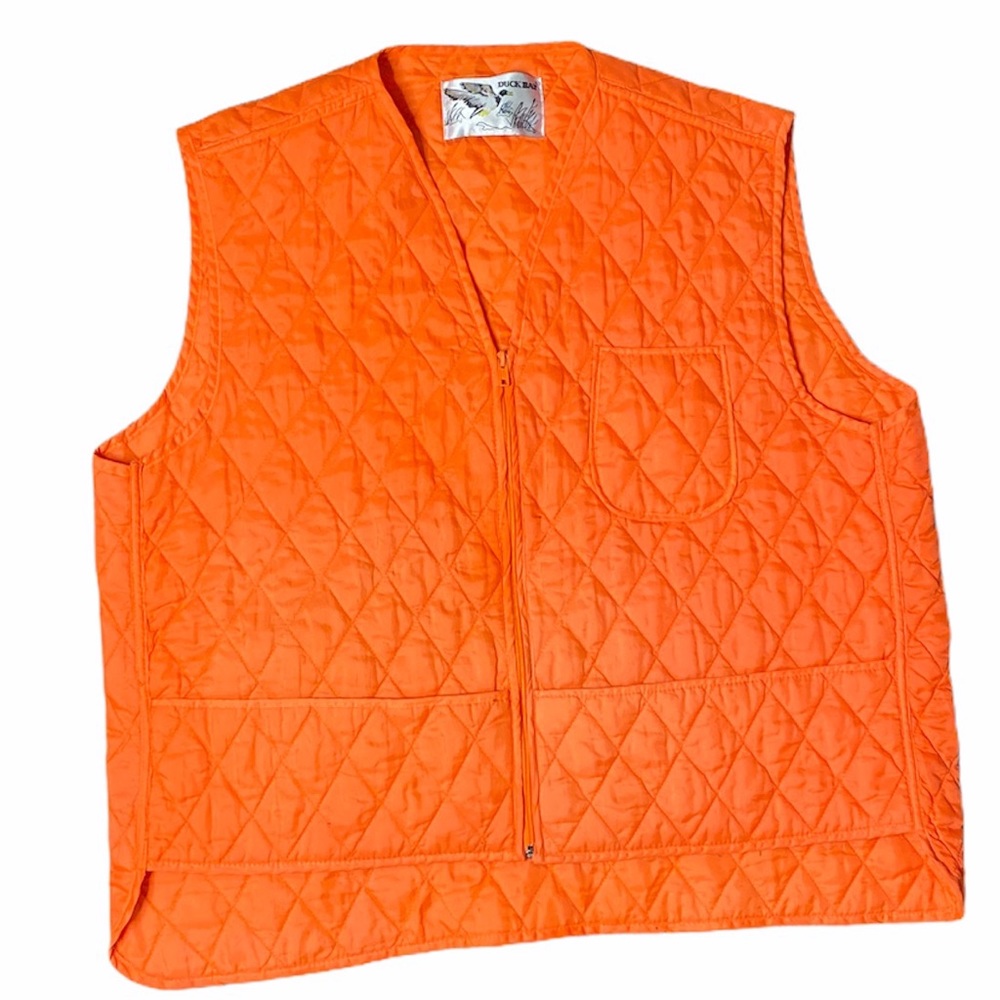 Orange hunting utility vest